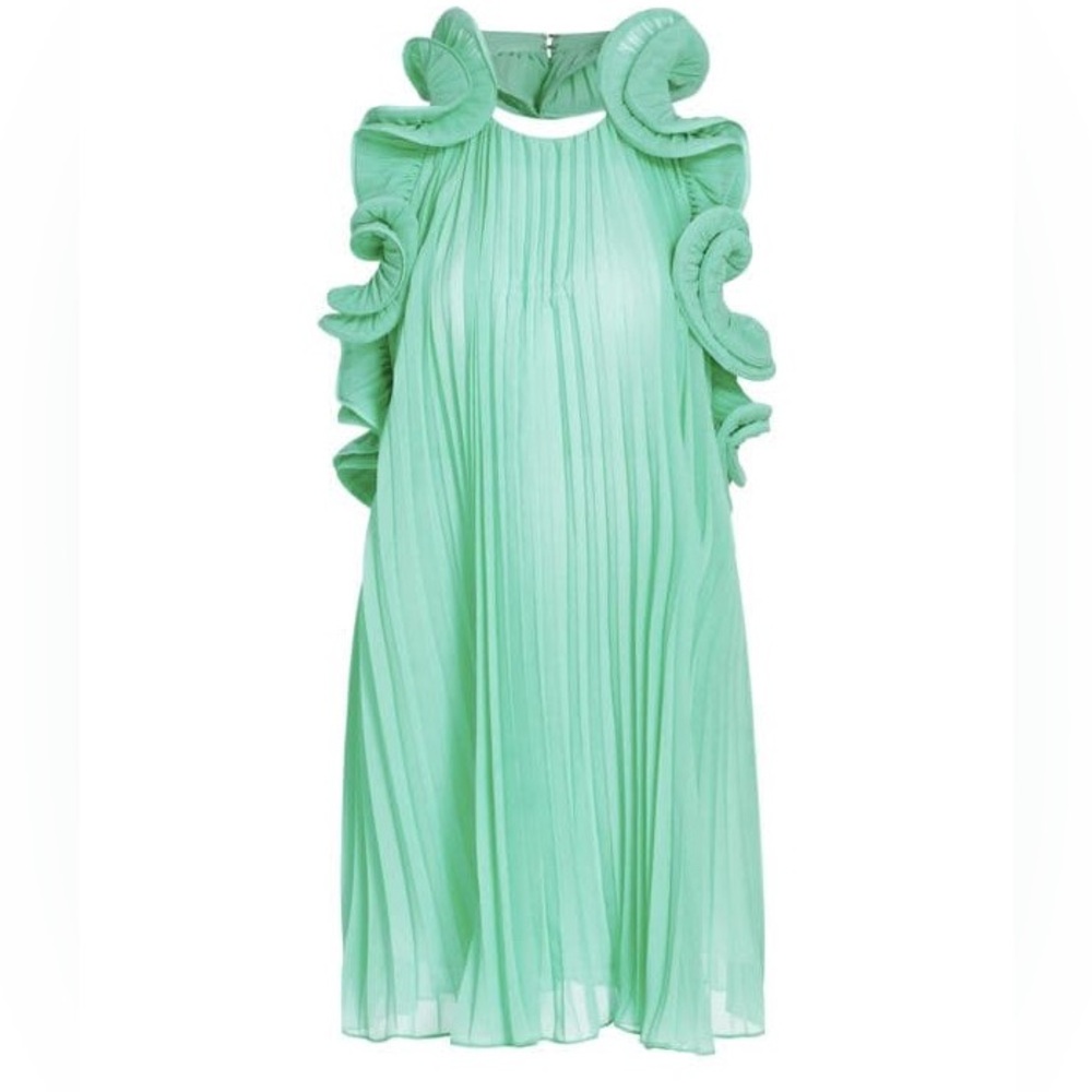 Amur Mint green open back dress